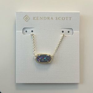 NWT KENDRA SCOTT Elisa Gold pendant with multi color gem